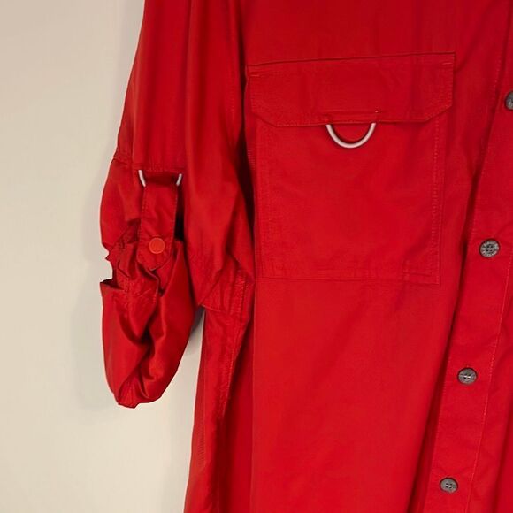 NWT Mens Field & Stream Button Down Shirt. Size Large. Smart Cool. Red - Picture 3 of 10